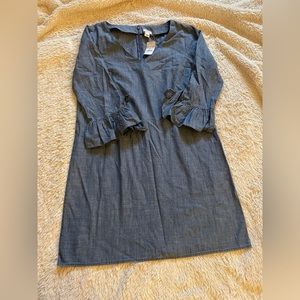 J crew ruffle sleeve dress